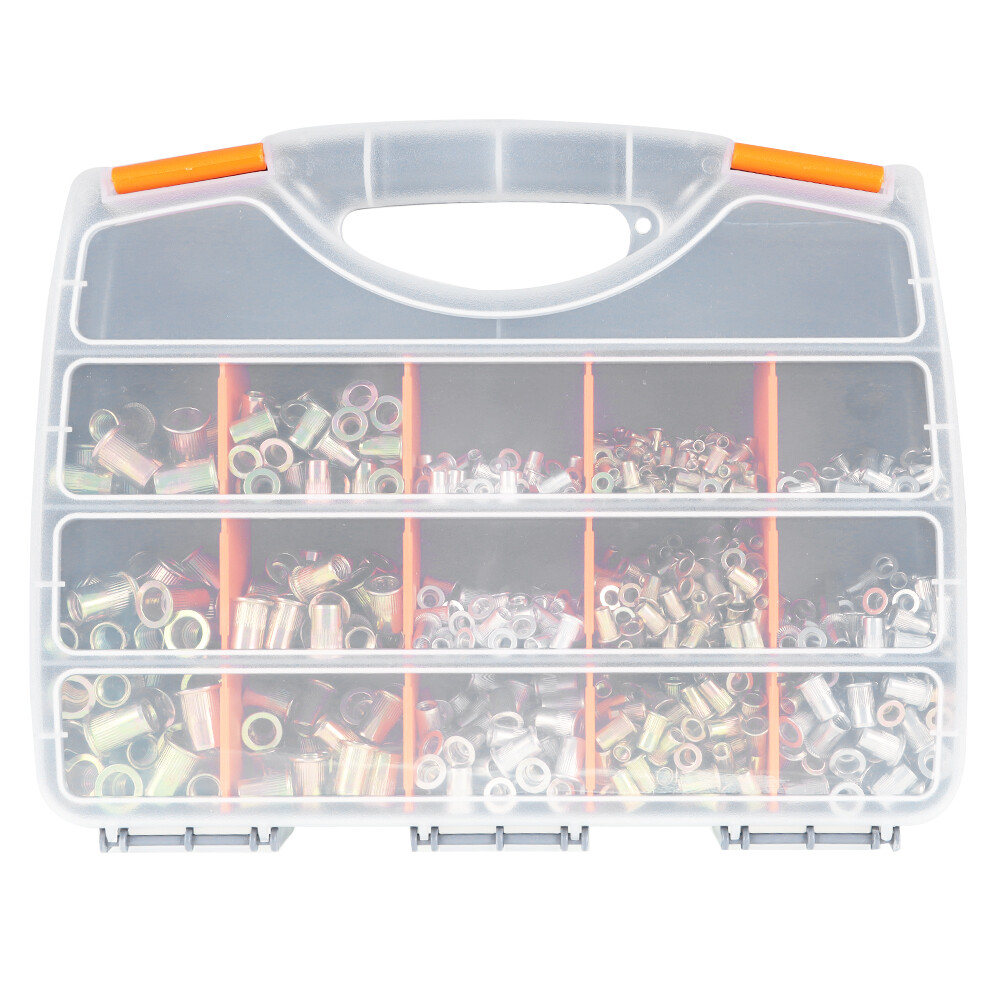 900PCS Rivet Nut Kit with Hand Riveter Tool – Rivnut Setter for Threaded Inserts