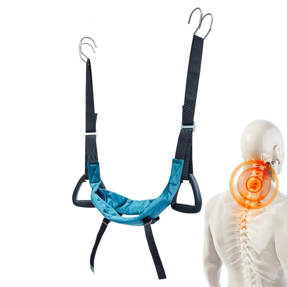 Cervical Neck Traction Device Ergonomic Padding Side Handles