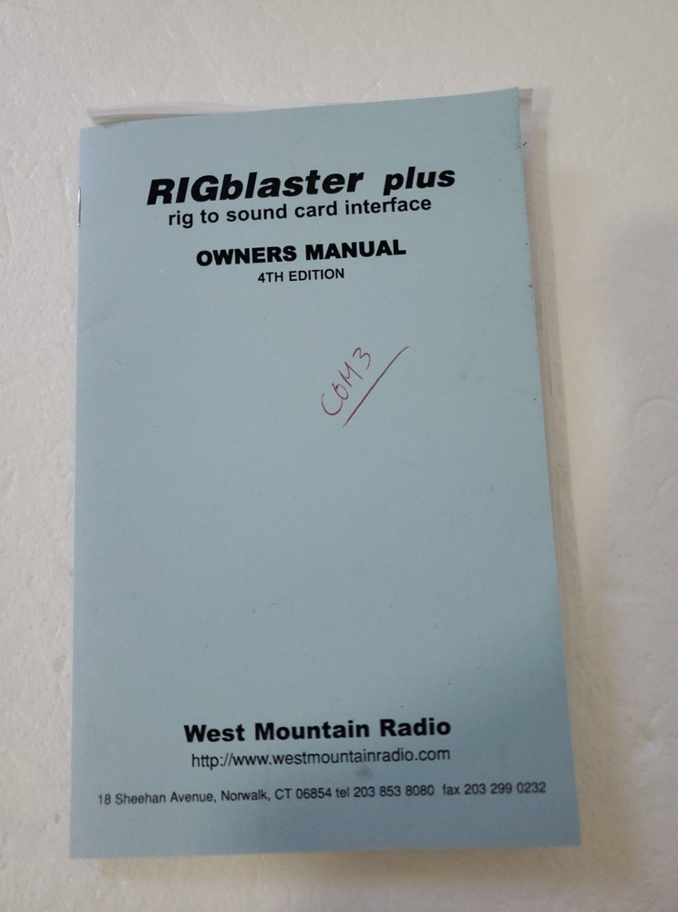 West Mountain Radio RIGblaster Plus Computer Sound Card Interface w/ USB Cable
