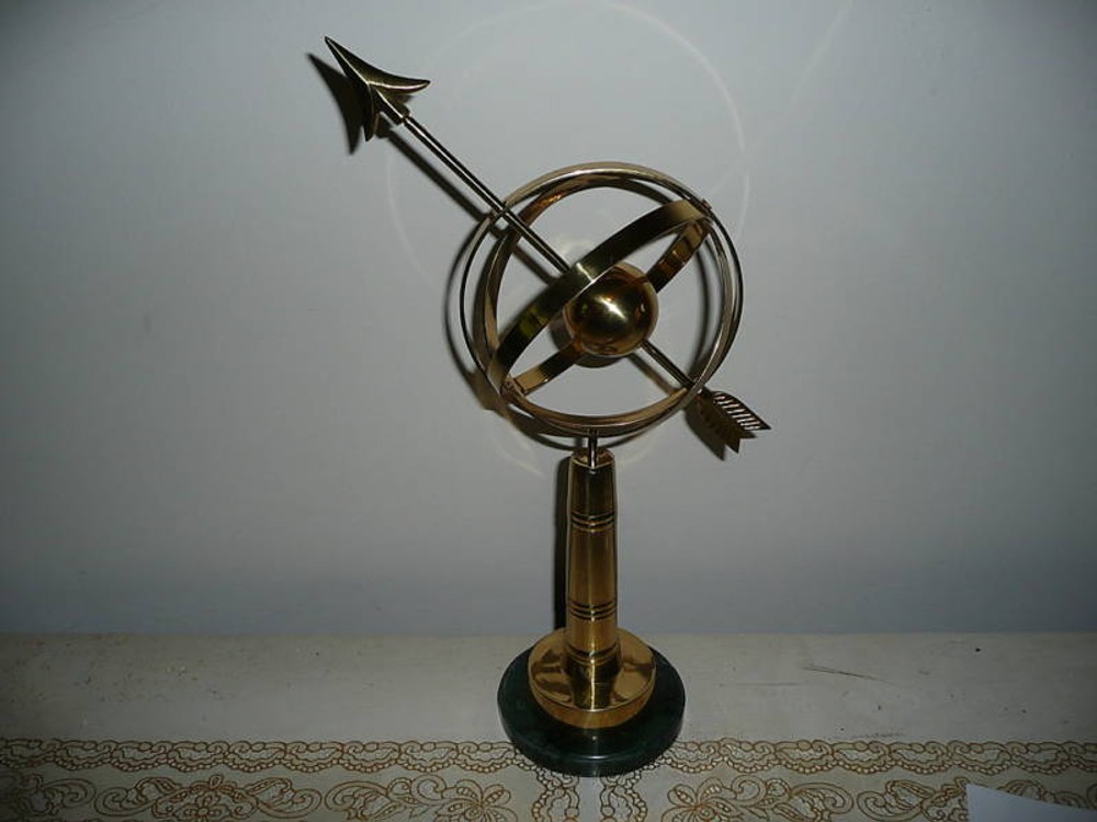 ARMILLARY   Brass  Zodiac  Globe