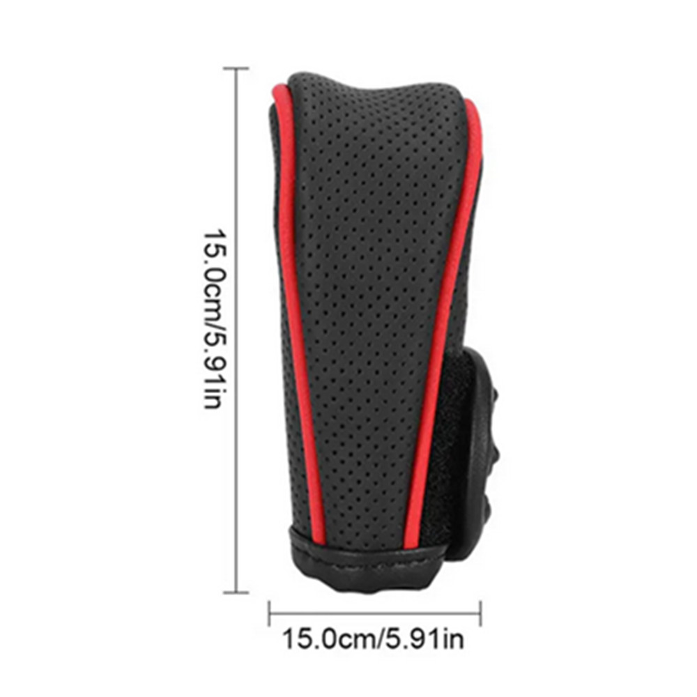 Leather Car Gear Shift Collars Interior Shift Knob Covers Gear Sleeve Protector