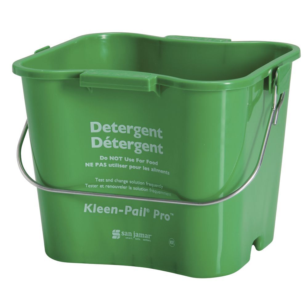 Kleen-Pail Soap/Sanitizing Solution Safety Pail 3 Quart, Green