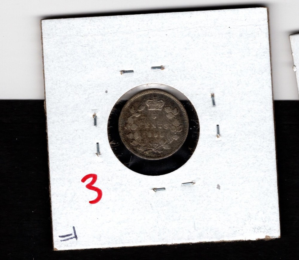 1896- Canada- Victoria Five Cents