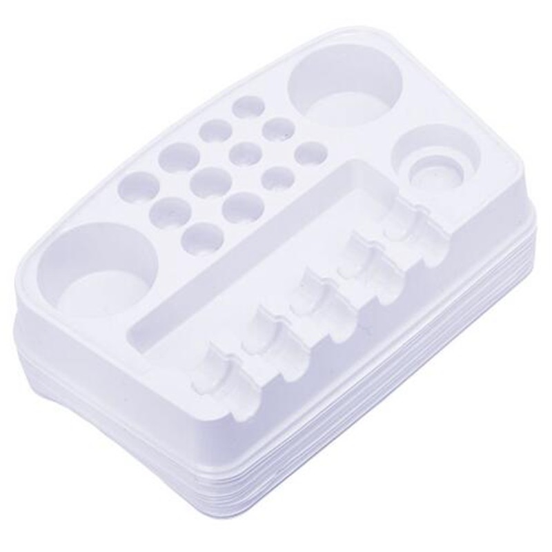5 Pcs Disposable Plastic Permanent Makeup Tattoo Microblading Needle Work Plate