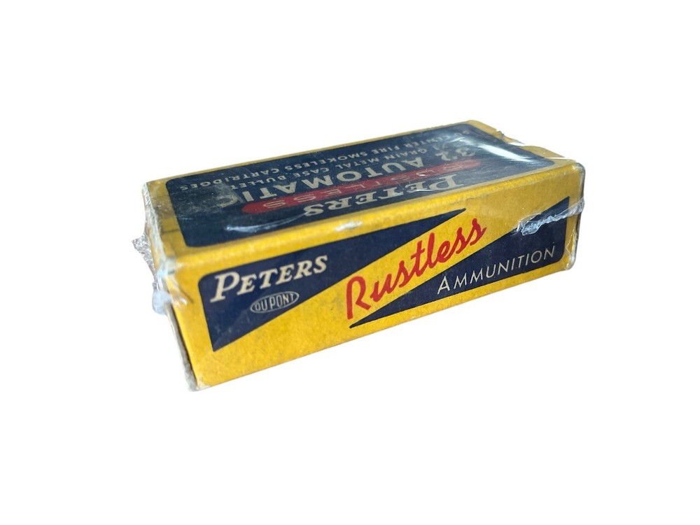Empty Ammo Box - Vintage Peters Rustless 32 Automatic