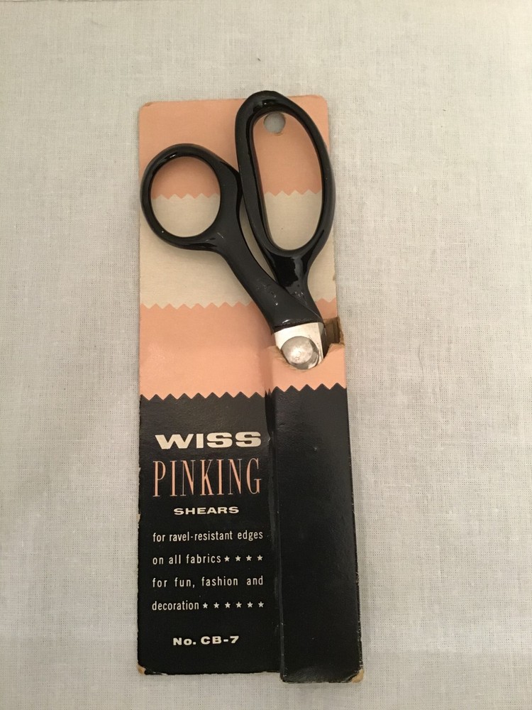 Vintage Wiss CB-7 Pinking Shears, Original Box