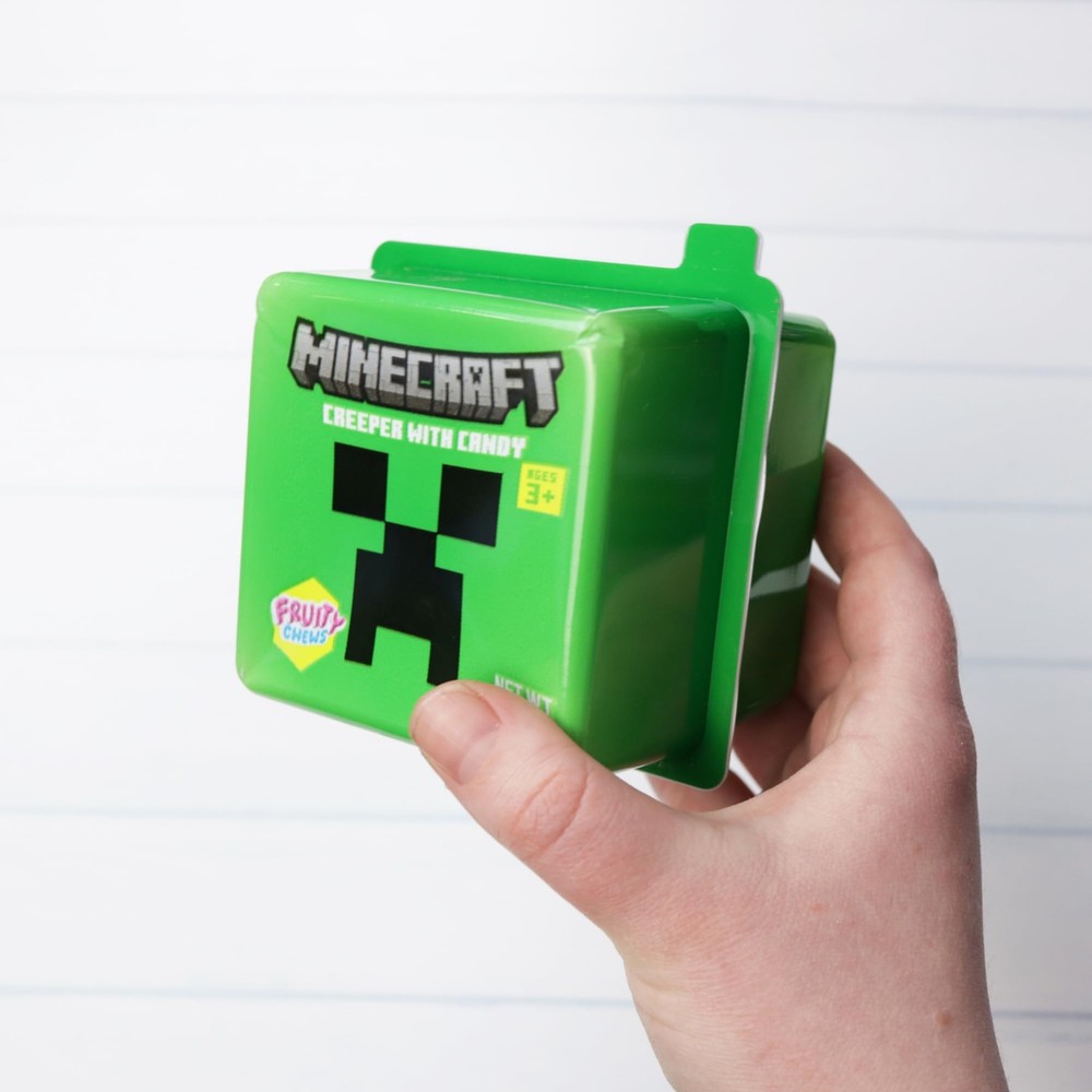 Minecraft Easter Basket Stuffer Creeper Gift Box, Individually Wrapped Fruit ...