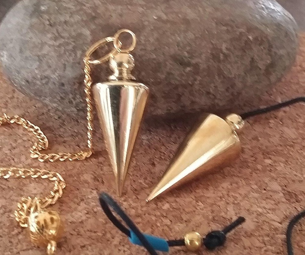 COPPER DOWSING PENDULUM With POUCH, Professional Copper Dowsing Pendulum