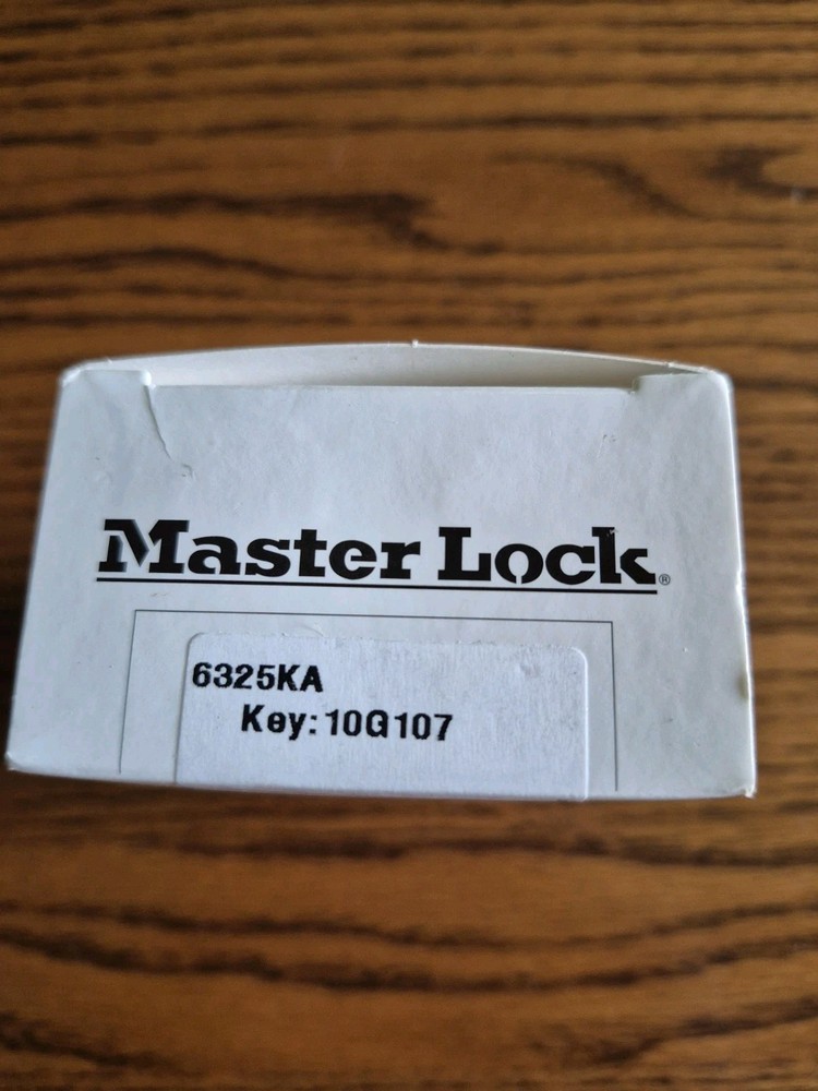 Master Lock 6325Ka Padlock, Keyed Alike, Partially Hidden Shackle, Rectangular