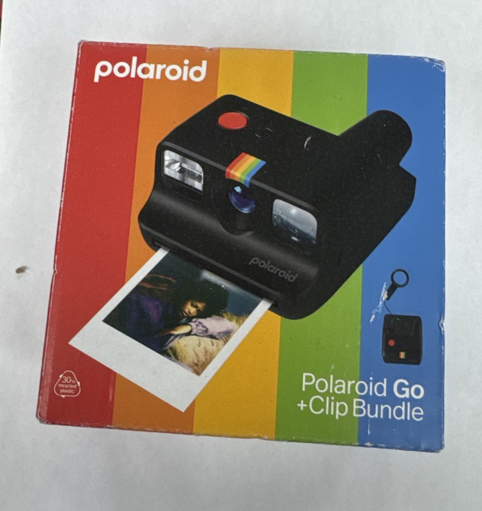 Polaroid Go + Clip Bundle Instant Camera
