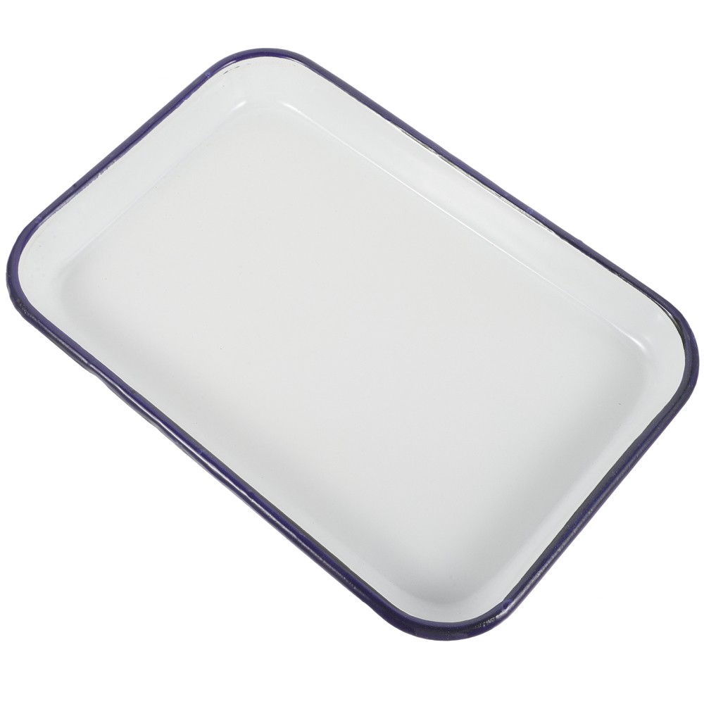 Enamel Baking Pan Rectangular Enamal Roasting Tins White Pans for Oven