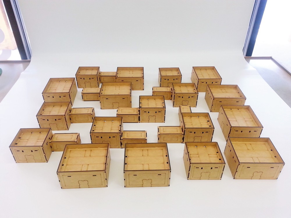 Infinity the game 27 Piece 28mm Terrain Starter Set Terrain