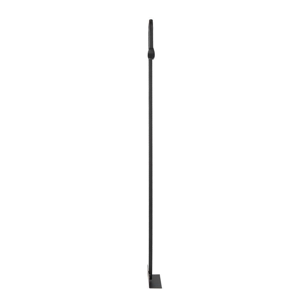Shepherd'S Hook 28 In. Tall Fireplace Ash Hoe Tool, Graphite