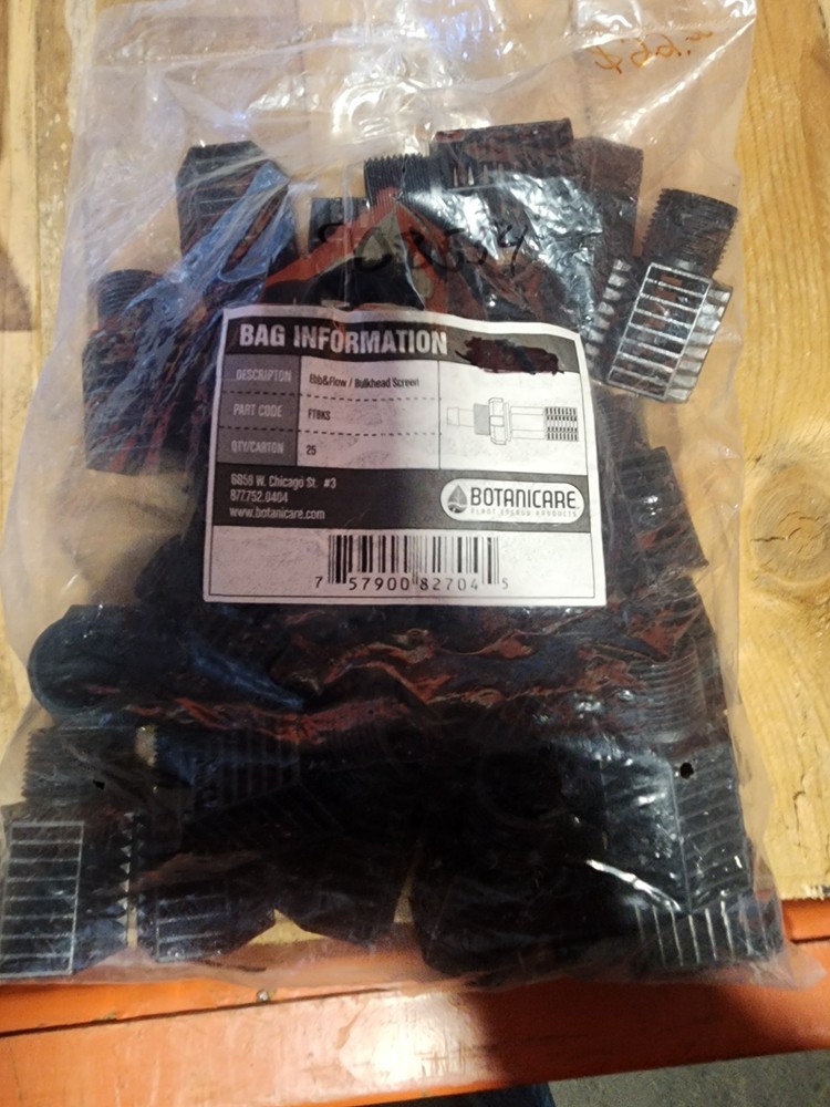 Botanicare Ebb & Flow Screen Fitting or Bulkhead screen (25/PACK)