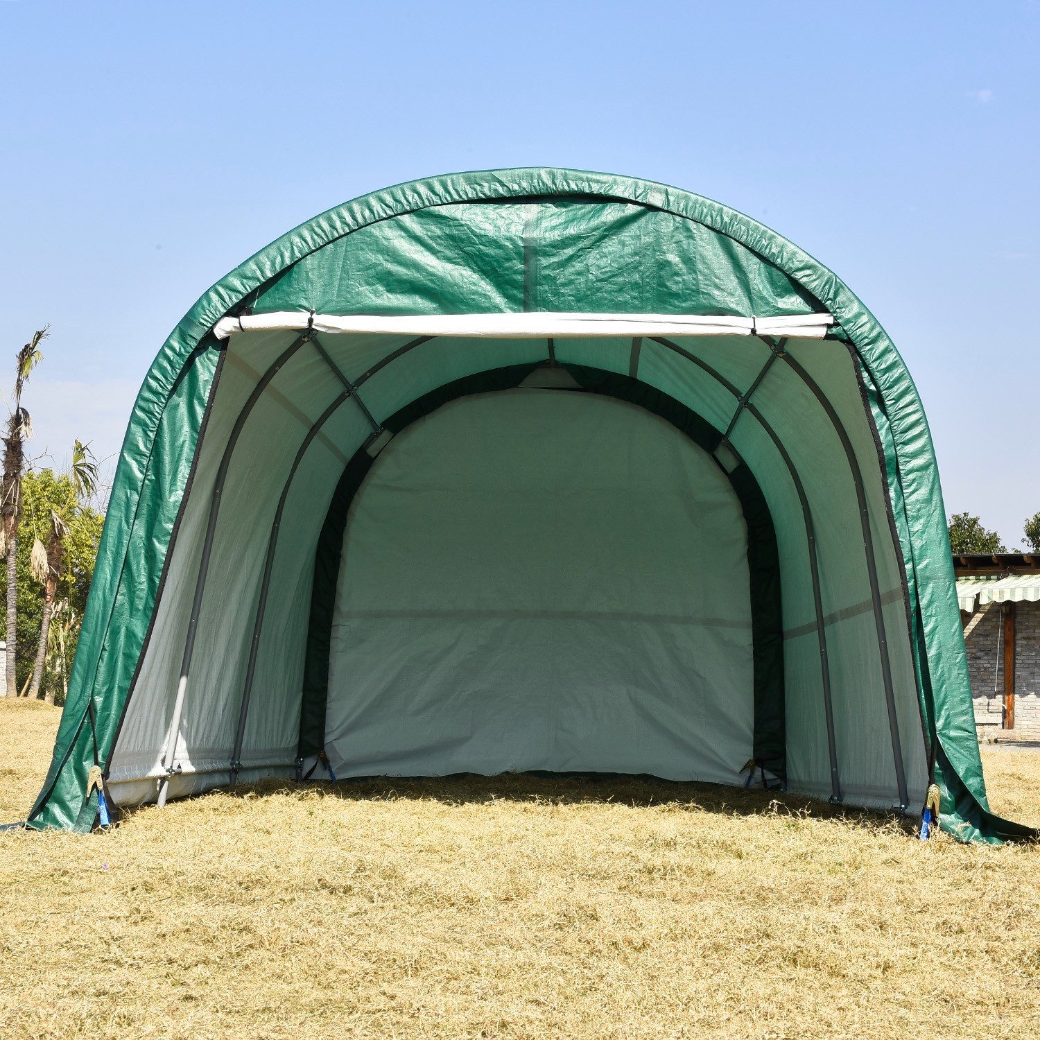 10x15/20ft Carport Heavy Duty Car Tent Garage Canopy Storage Shed Frame & Cover