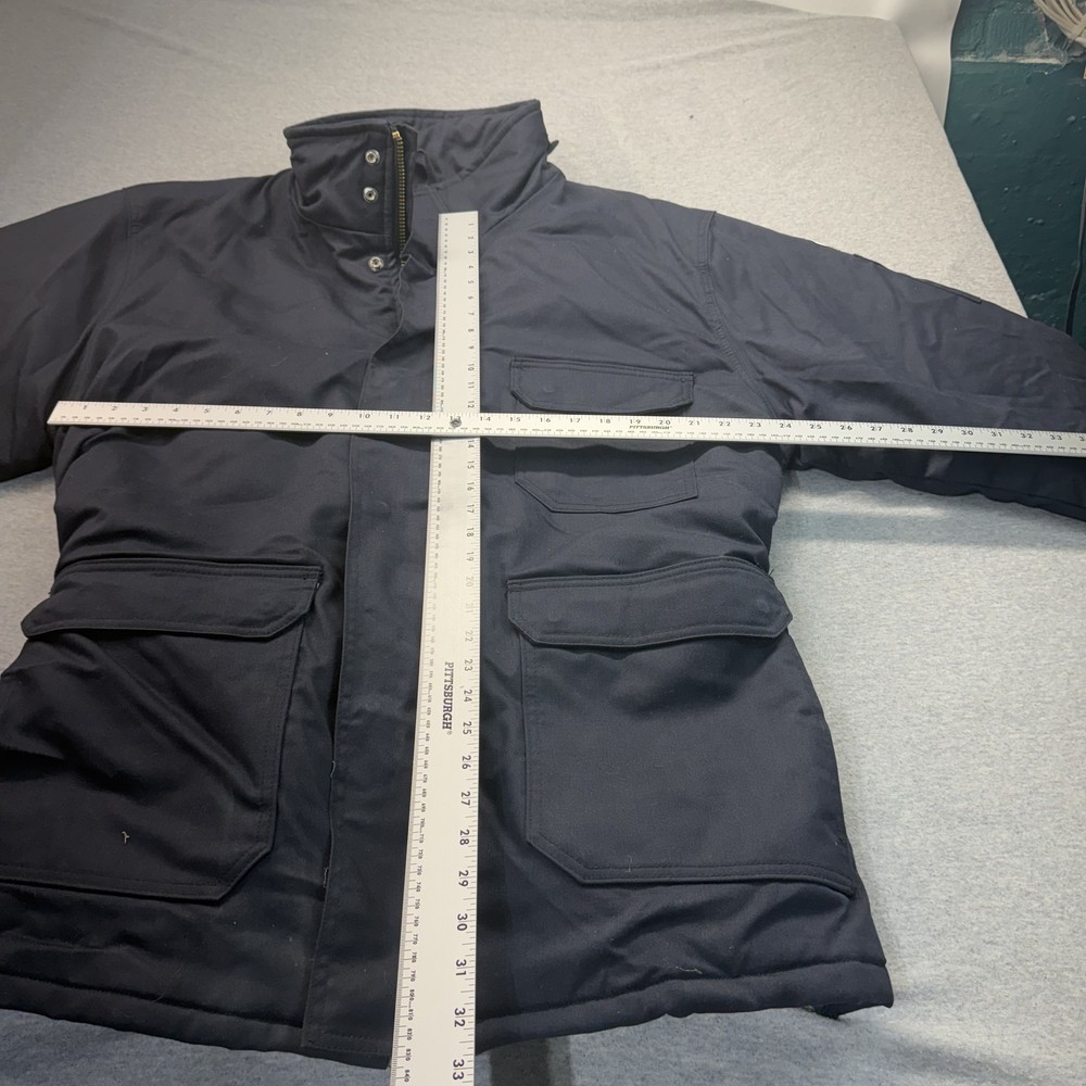Bulwark FR Flame Resistant Deluxe Parka Navy Blue Work Jacket