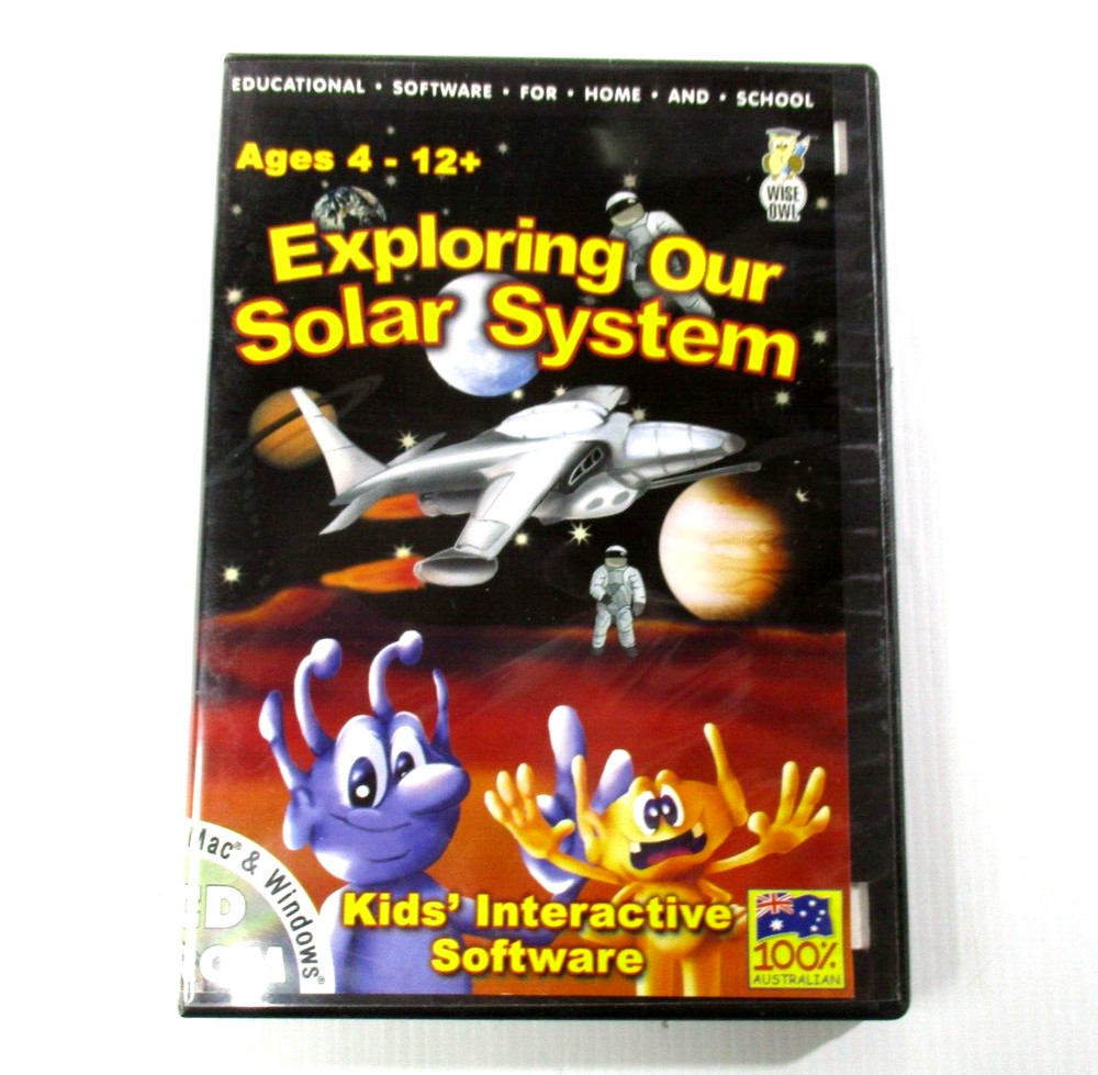 Exploring Our Solar System Kids Interactive Software CD Rom Win/MAC Nodtronics