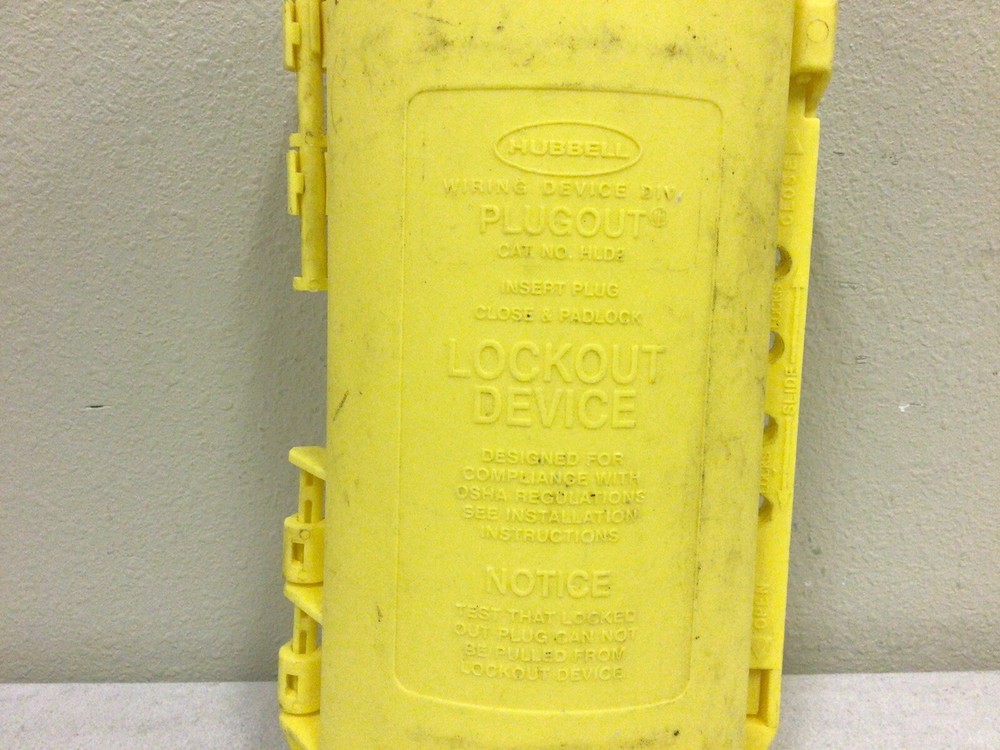HUBBELL PLUGOUT HLD2 ELECTRICAL PLUG LOCKOUT DEVICE, FREE SHIPPING