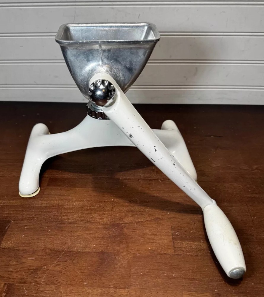 Vintage Grind-O-mat White Grinder model 351