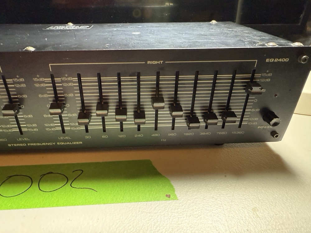 Numark Eq-2400 Equalizer Stereo Frequency