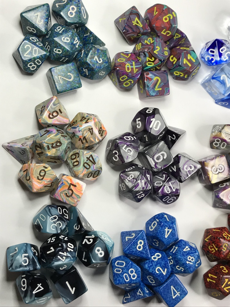 Chessex Dice 15 complete polyhedral sets