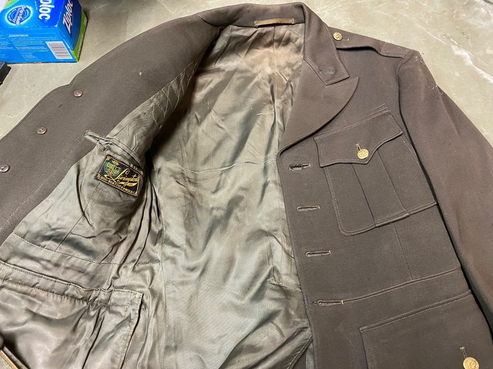 ORIGINAL WWII US ARMY OFFICER CLASS A DRESS JACKET- SMALL 36R