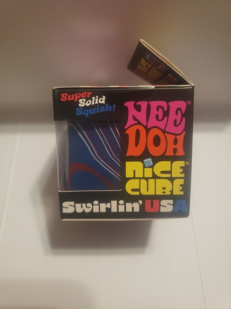 NEEDOH Nice Cube Swirlin’ USA Super Solid Squish NEW