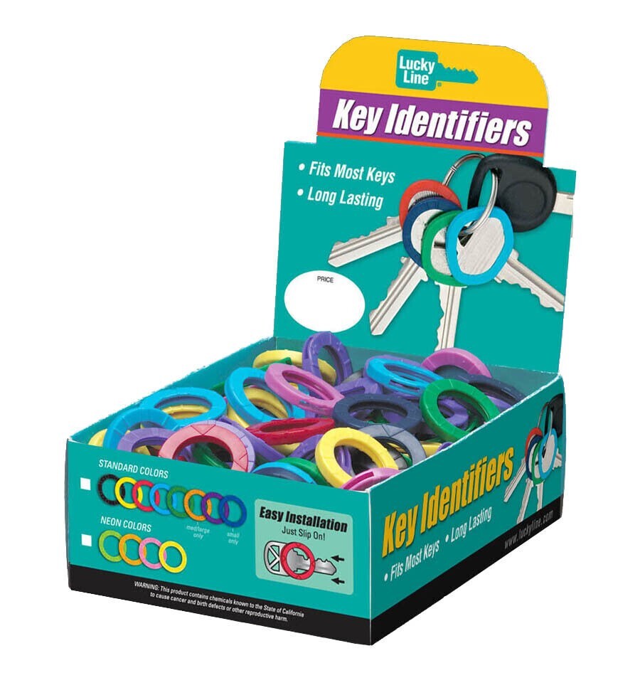 Lucky Line 16700 Key Identifier Medium Asst 200 Per Display Box
