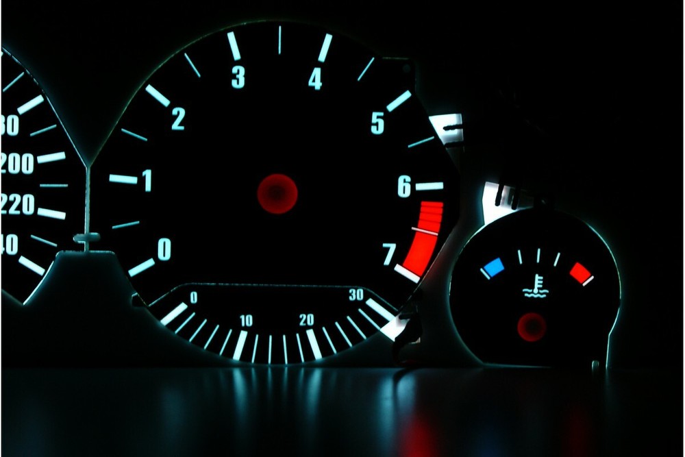 BMW E34 Original Design Glow Gauge Plasma Dials Speedometer Shift Indicato
