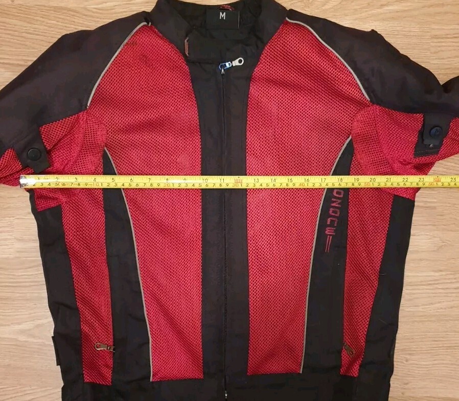 X-Pro Ozone Motorcycle Jacket Breathable Size M Medium Red/Black