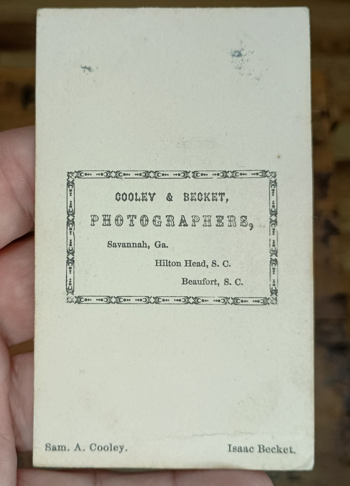 RARE CDV CONFEDERATE Captain W/ Sword South Carolina Photographer Cooley/Becket