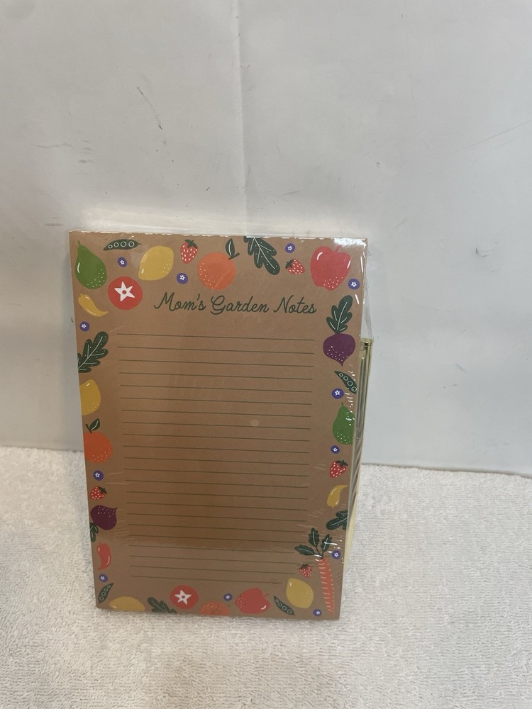Elum 100 Sheets Graphic Mom’s Garden Notes Note Pad List & Pen Set