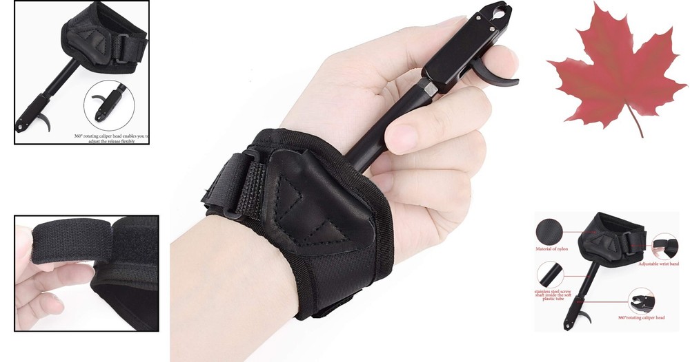 Durable Compound Bow Release - 360° Caliper - Fits up to 65lbs - Comfortable