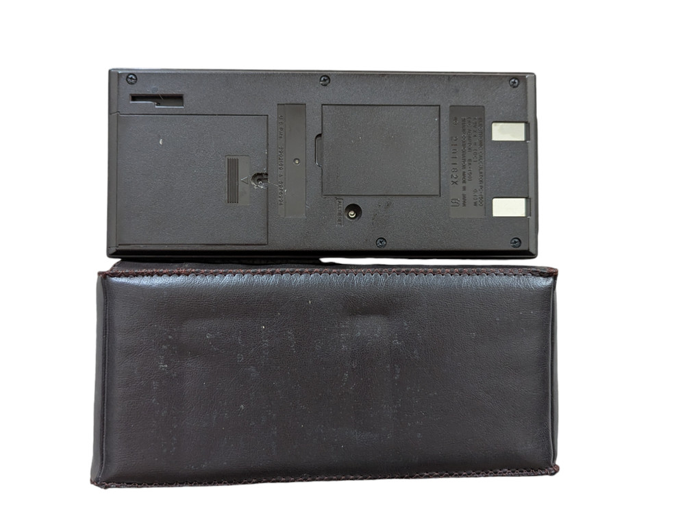 Sharp PC-1500 Pocket Computer Calculator Tested W/ Case & Memory Card Vintage