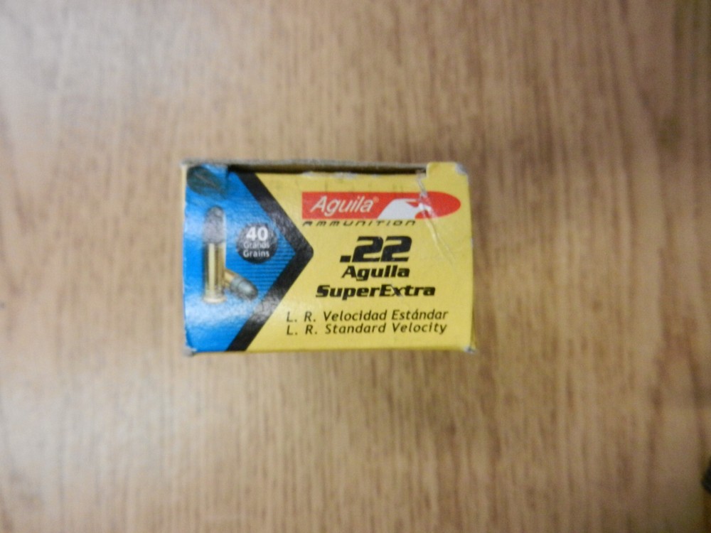 Aguila .22 Super Extra Long Rifle Empty Ammo Box Used