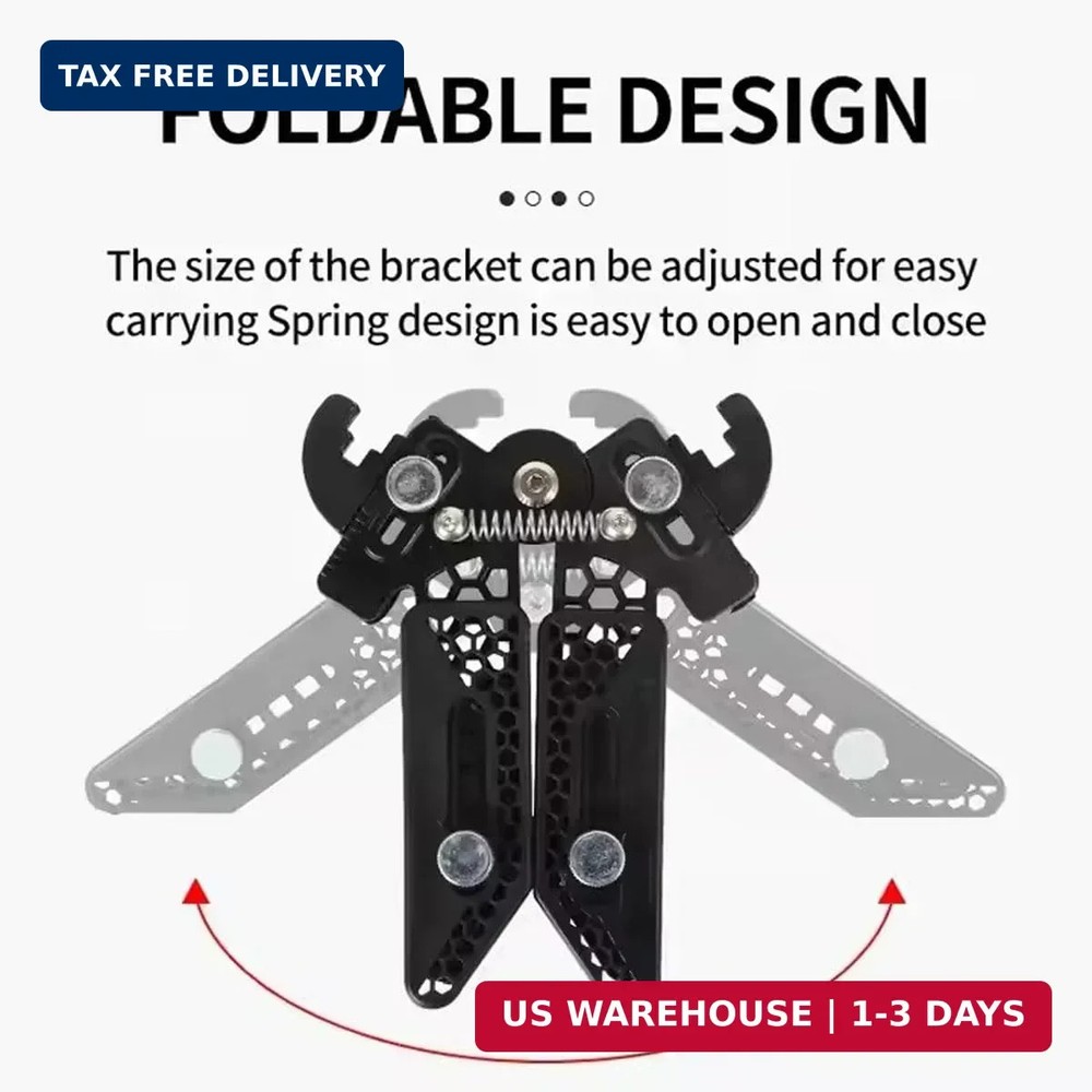 FUNTRESS Bow Stand Foldable Archery Compound Bow Stand Archery Compound Bow Rack
