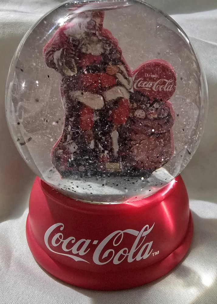Coca-Cola Santa Snow Globe, Willabee & Ward
