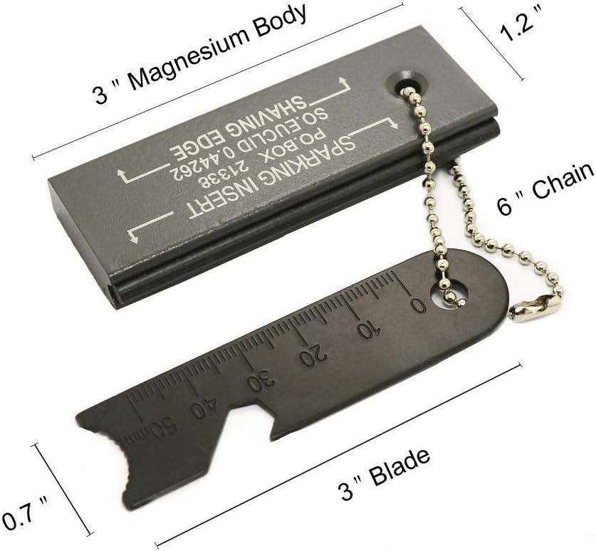 2 x Magnesium Flint Fire Starter, Survival Fire Blocks with Striker USA SHIPPING