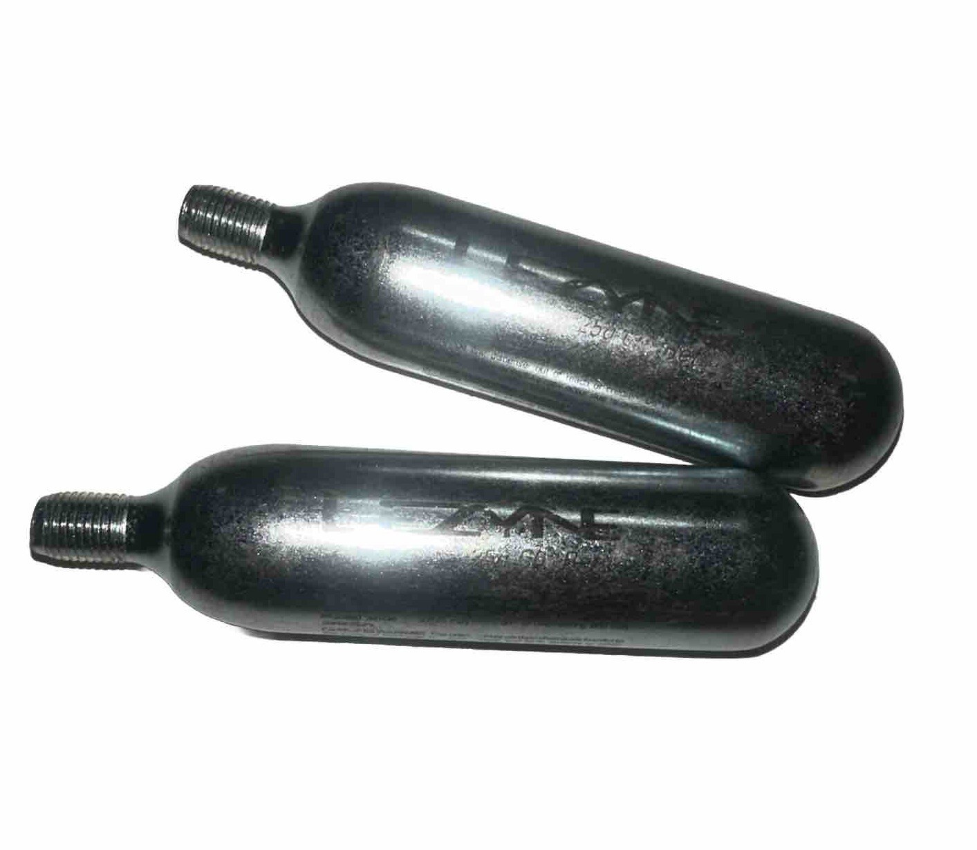 2 pack Lezyne 25G Threaded Co2 Cartridges Threaded 25g CO2 Refill Silver 2 Items