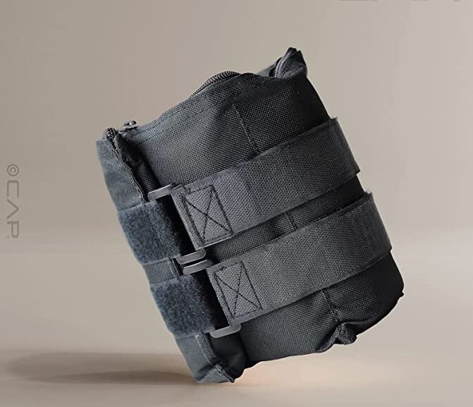 CAP 10-Pound Pair (2PC) Adjustable Ankle Weights Black NEW OPEN BOX ITEM