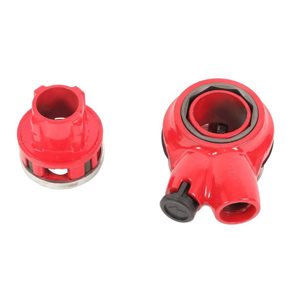 With 5Dies Set Handheld Pipe Threader Ratchet Typeand Pipe Cutter Threading Tool