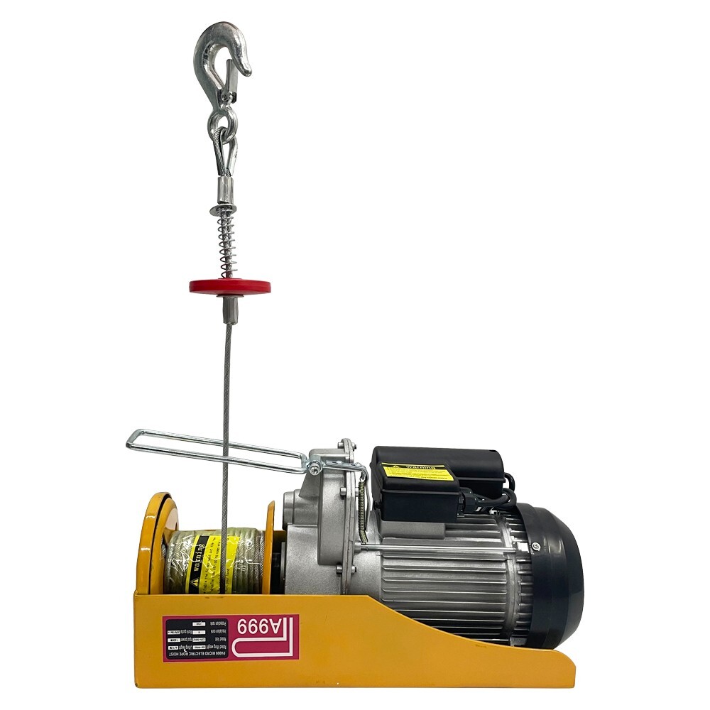 1000KG Multi-function Electric Hoist Mini Small Wire Rope Winch 2000LB