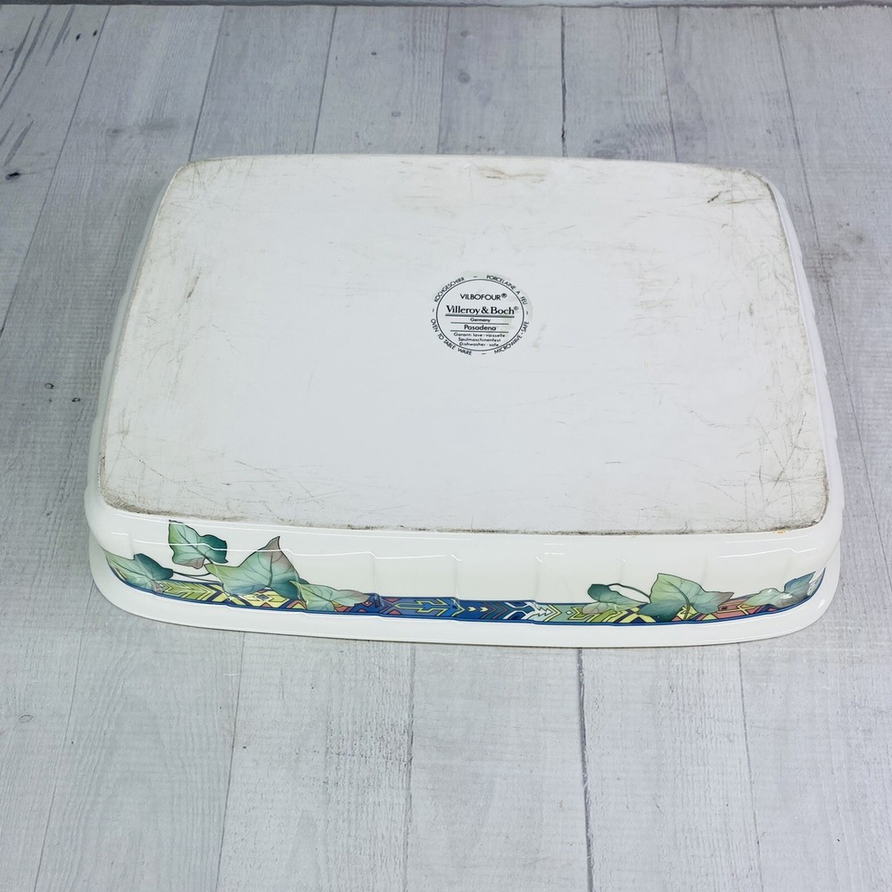 Villeroy & Boch PASADENA Germany 14" Rectangular Lasagna Baker Baking Dish Pan