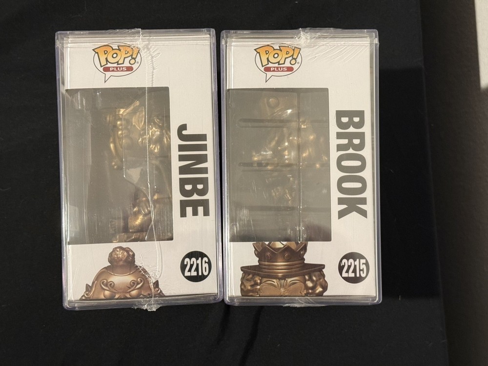 One Piece Funko Pop! Plus Brook and Jinbe (Bronze) + Protector