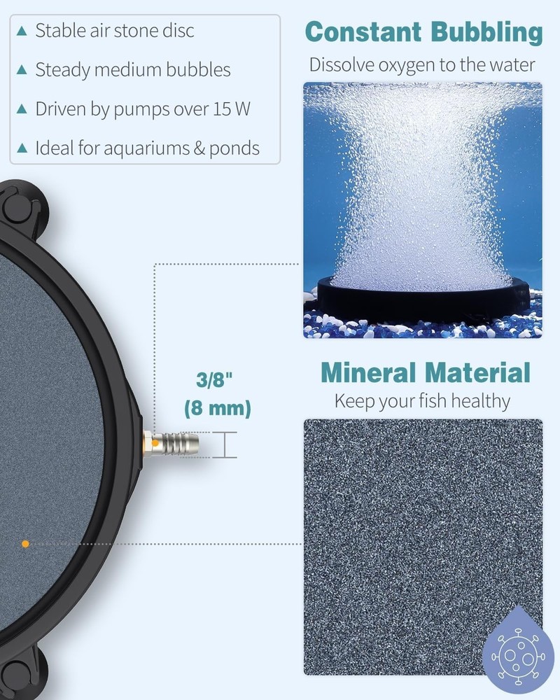 8.4 Inch Bubble Diffuser with Automatic Operation for Water Aeration