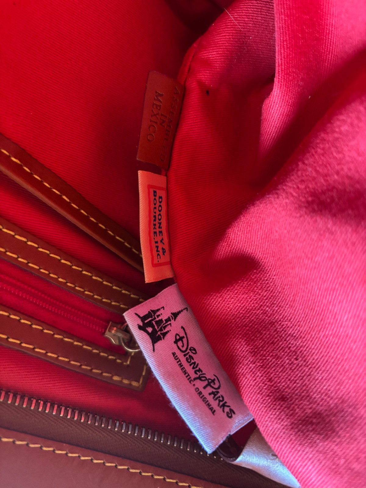 Disney Parks Dooney & Bourke May 2012 Disneyland Retro Tote Handbag LANDS Resort