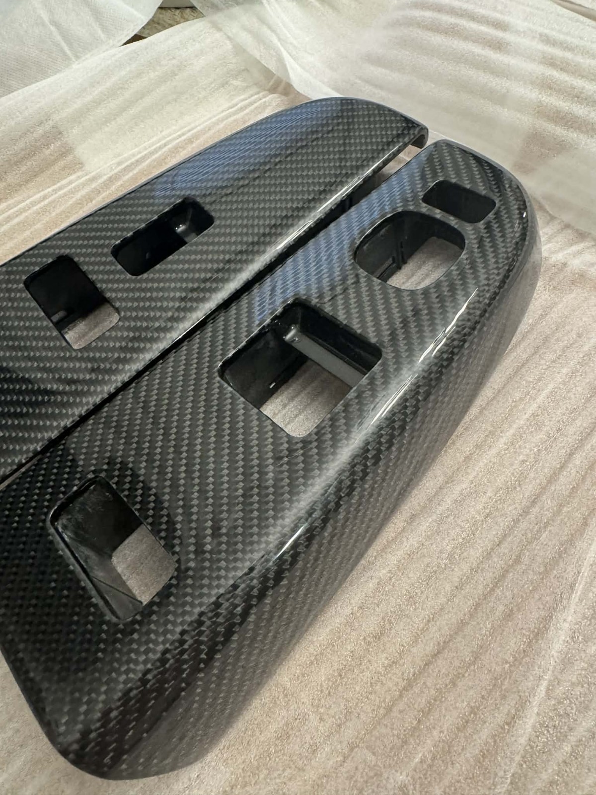 2003-2007 GMC Sierra Silverado Carbon window Trim Bezel Switch SINGLE CAB