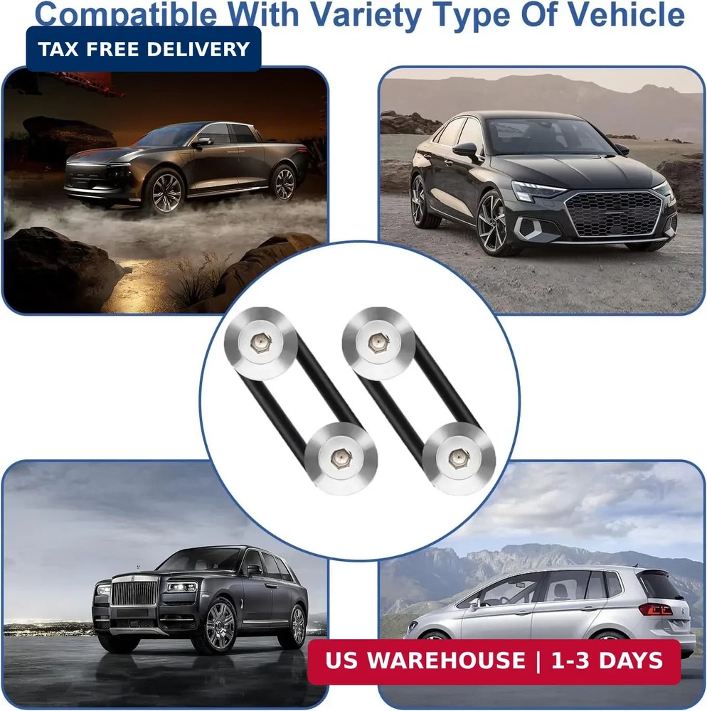 Bumper Quick Release Kit, Quick Release Trunk Front Rear Bumper，Fasteners Fender