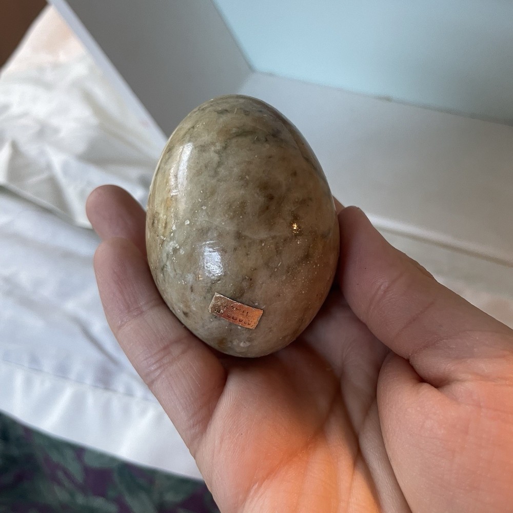 Polished Stone Mineral Egg Decorative Piece