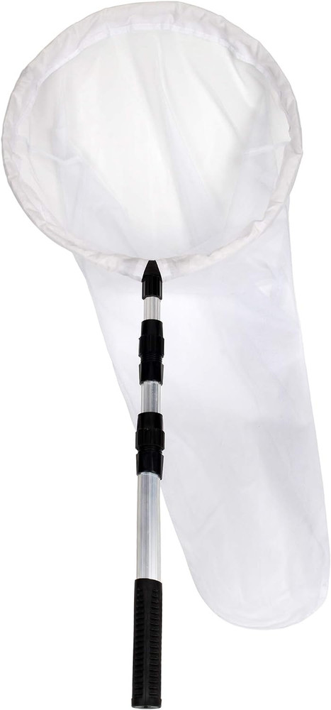 RESTCLOUD Large Insect and Butterfly Net with 14" Ring, 32" Net Depth, Extendabl